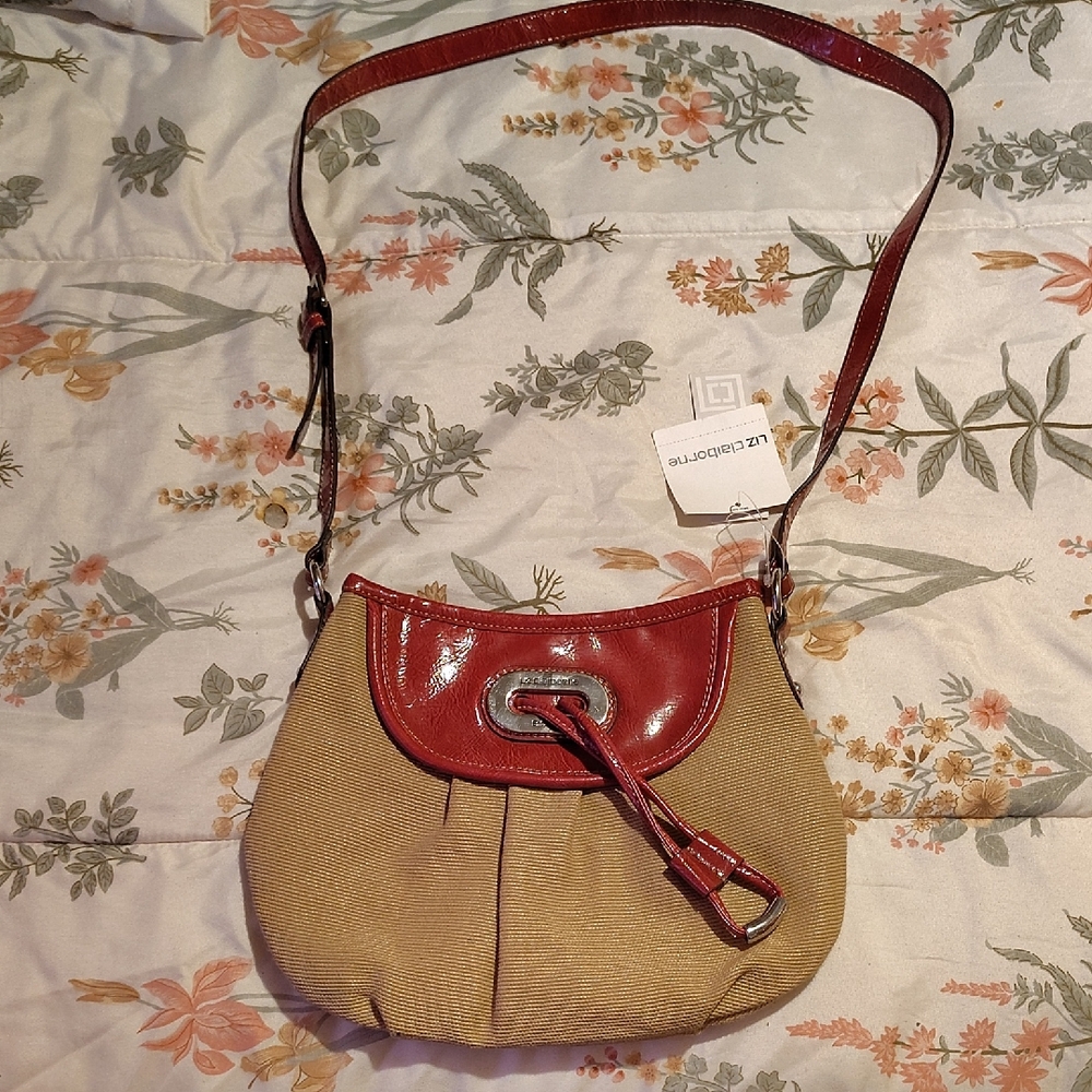 Lux de Ville Red and Tan Shoulder Bag